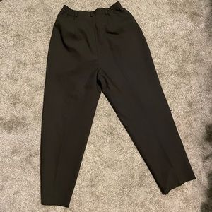 Olive high waist trousers